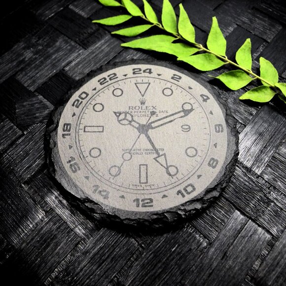 Rolex Explorer II 216570 White Dial Slate Coasters Set of 4 Polar Explorer - Picture 4 of 9